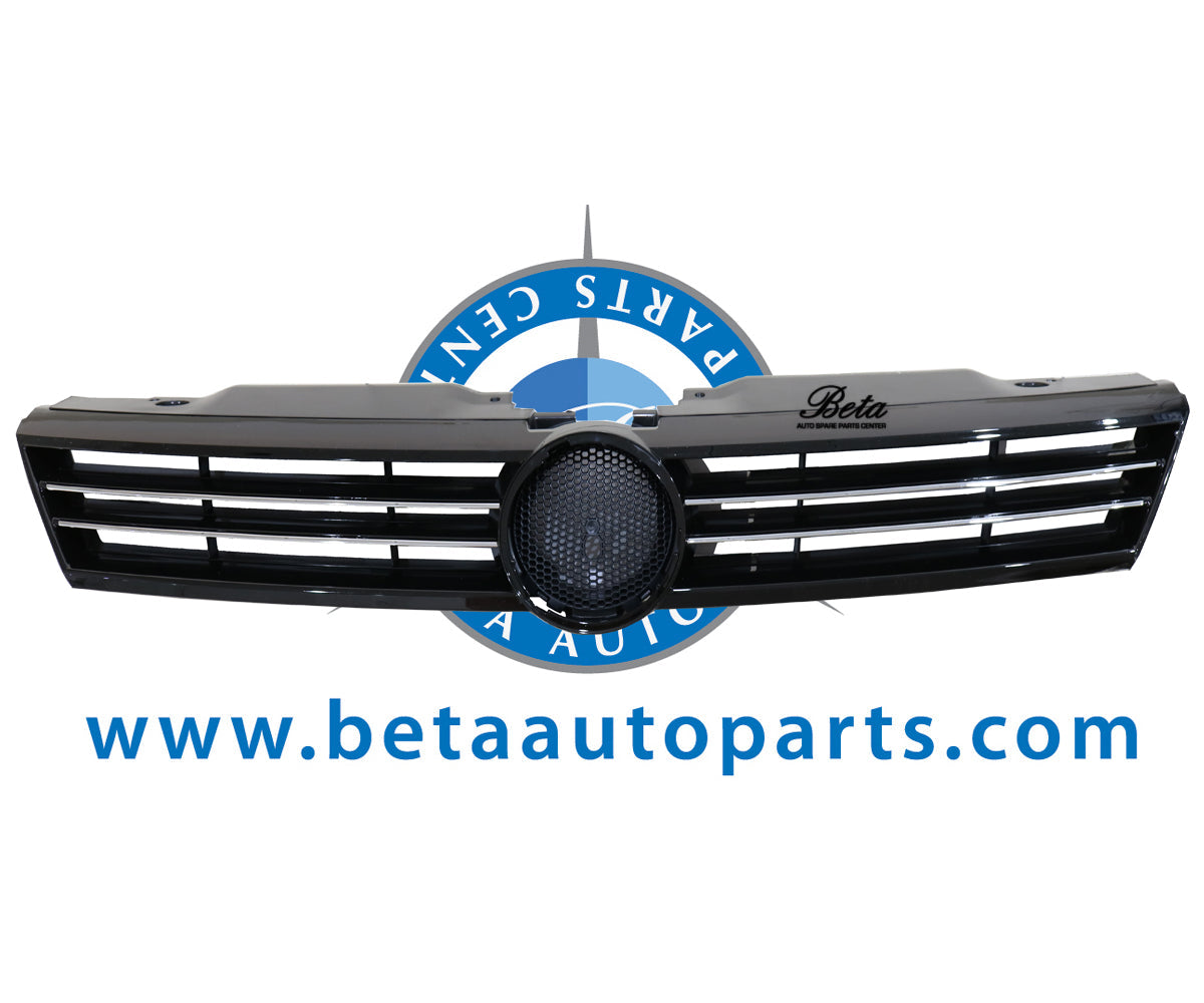 Radiator Grille without Logo -Black and Chrome for Volkswagen Jetta 2012-2014 models, Part Number 5C6853651AZLL Radiator Grille without Logo -Black and Chrome for Volkswagen Jetta 2012-2014 models, Part Number 5C6853651AZLL
